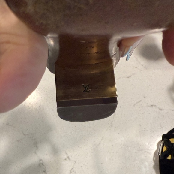 Louis Vuitton Black and Brown Heeled Sandals size 36 - Picture 4 of 6